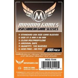 Mayday Card Game USA Chimera Sleeves 57.5 X 89mm Orange (100)