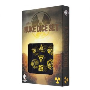 Q-Workshop 7 Die Set Nuke Dice (Glow In The Dark)