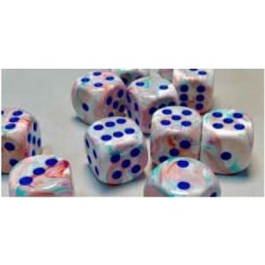 Chessex 12mm D6 Festive Pop Art/Blue