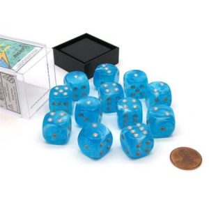 Chessex 16mm D6 Luminary Sky/Silver