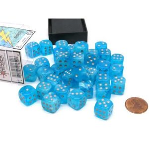 Chessex 12mm D6 Luminary Sky/Silver