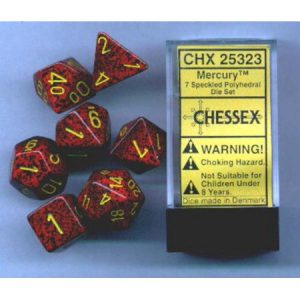 Chessex 7 Die Set Speckled Mercury