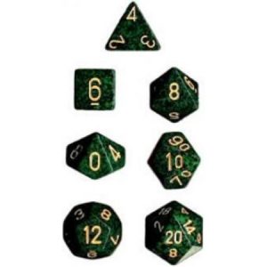 Chessex 7 Die Set Speckled Golden Recon