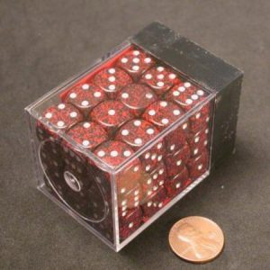 Chessex 12mm D6 Speckled Silver Volcano