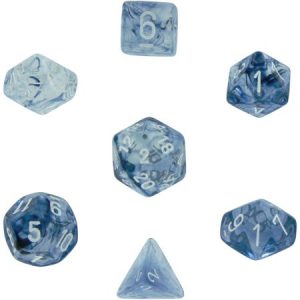 Chessex 7 Die Set Nebula Black/white