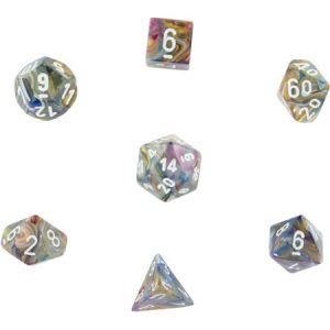 Chessex 7 Die Set Festive Carousel/white