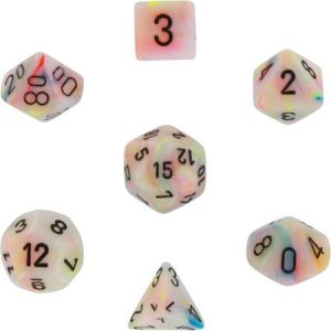 Chessex 7 Die Set Festive Circus/black