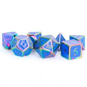 MDG 7-Die Set Metal Rainbow With Blue Enamel