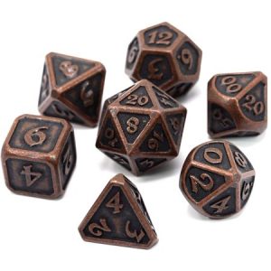 Die Hard Dice 7 Die Set Mythica Dark Copper