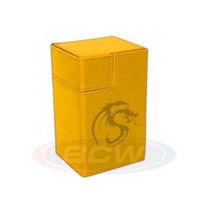 BCW Deckbox Deck Locker LX Yellow