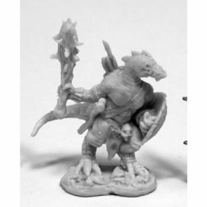 Reaper Bones Minis Lizardman With Club & Shield