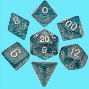 MDG 7-Die Set Ethereal 10mm Light Blue/White