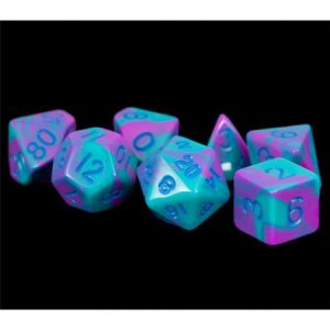 MDG 7-Die Set 16mm Purple/Teal With Blue