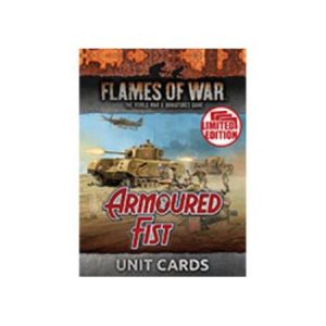 Flames Of War Armoured Fist Unit Cards