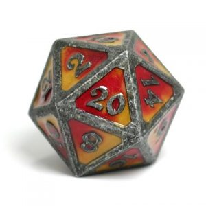 Die Hard Dice D20 Dire Spellbinder Brimstone