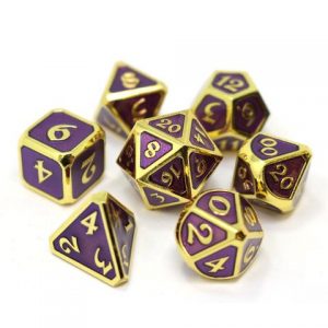 Die Hard Dice 7 Die Set Mythica Gold Amethyst