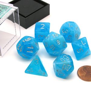 Chessex 7 Die Set Luminary Sky/Silver