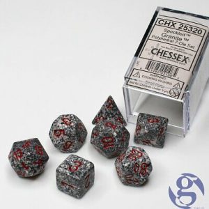 Chessex 7 Die Set Speckled Granite