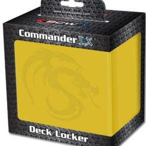 BCW Deckbox Deck Locker Commander LX Yellow