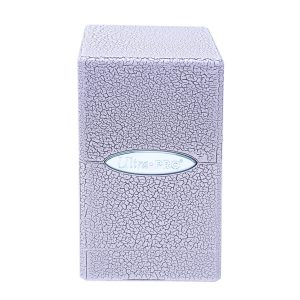 Ultra Pro Deckbox Satin Tower Ivory Crackle