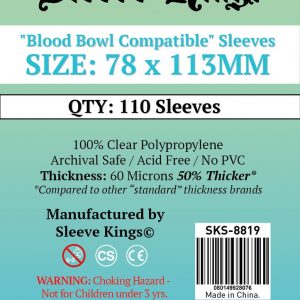 Sleeve Kings Blood Bowl Compatible 78 x 113 (8819)