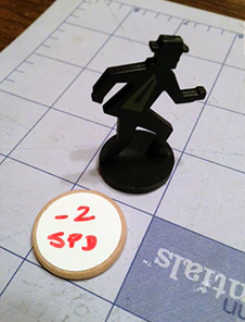 Dry Erase Miniature Stand-In (wooden)