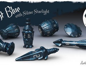 Poly Hero Dice Rogue 7-Dice Set Midnight Blue