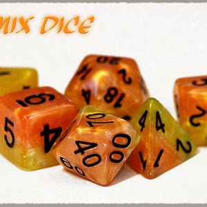 Gate Keeper Games 7-Die Set Halfsies Phoenix