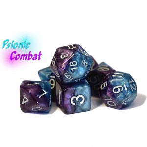 Gate Keeper Games 7-Die Set Halfsies Psionic Combat