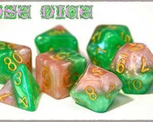 Gate Keeper Games 7-Die Set Halfsies Rose