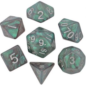 MDG 7-Die Set 16mm Stardust Gray w/ Silver Numbers