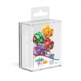 Oakie Doakie Dice 22mm 5d20 Spindown Gemidice Assortment