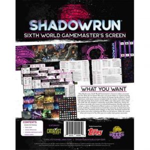 Shadowrun 6th Edition Gamemaster Screen