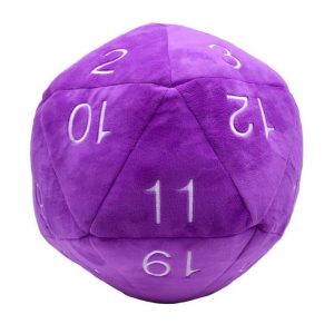 Ultra Pro Plush Jumbo D20 Die Purple/White