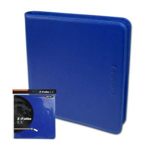 BCW Portfolio Z-Folio 12 Pocket Zippered LX Blue