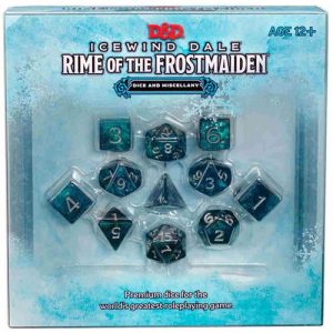 Dungeons & Dragons Icewind Dale Rime Of The Frostmaiden Dice & Miscellany Set