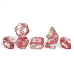 Gate Keeper Games 7-Die Set Neutron Rose Quartz