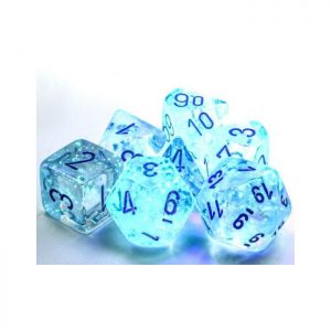 Chessex 7 Die Set Borealis Luminary Icicle/light blue