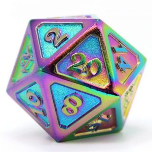 Die Hard Dice D20 Dire Mythica Scorched Rainbow