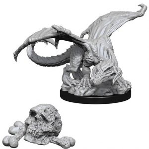 Dungeons & Dragons Nolzur’s Marvelous Miniatures W10 Black Dragon Wyrmling (Unpainted)