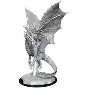 Dungeons & Dragons Nolzur’s Marvelous Miniatures W11 Young Silver Dragon (Unpainted)
