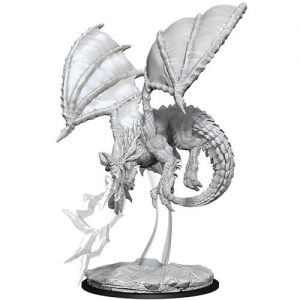 Dungeons & Dragons Nolzur’s Marvelous Miniatures W8 Young Blue Dragon (Unpainted)
