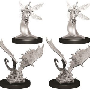 Dungeons & Dragons Nolzur’s Marvelous Miniatures W9 Pseudodragon & Sprite (Unpainted)