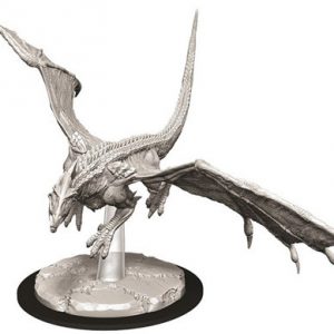 Dungeons & Dragons Nolzur’s Marvelous Miniatures W9 Young White Dragon (Unpainted)