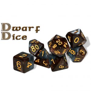 Gate Keeper Games 7-Die Set Halfsies Dwarf