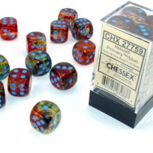 Chessex 16mm D6 Nebula Luminary Primary/Blue