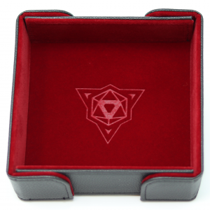Die Hard Dice Tray Square Red Velvet