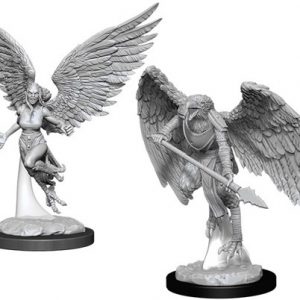 Dungeons & Dragons Nolzur’s Marvelous Miniatures W11 Harpy & Aarakocra (Unpainted)