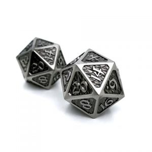 Die Hard Dice D20 Dire Drakona Eldric Argentum