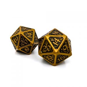 Die Hard Dice D20 Dire Drakona Eldric Electrum